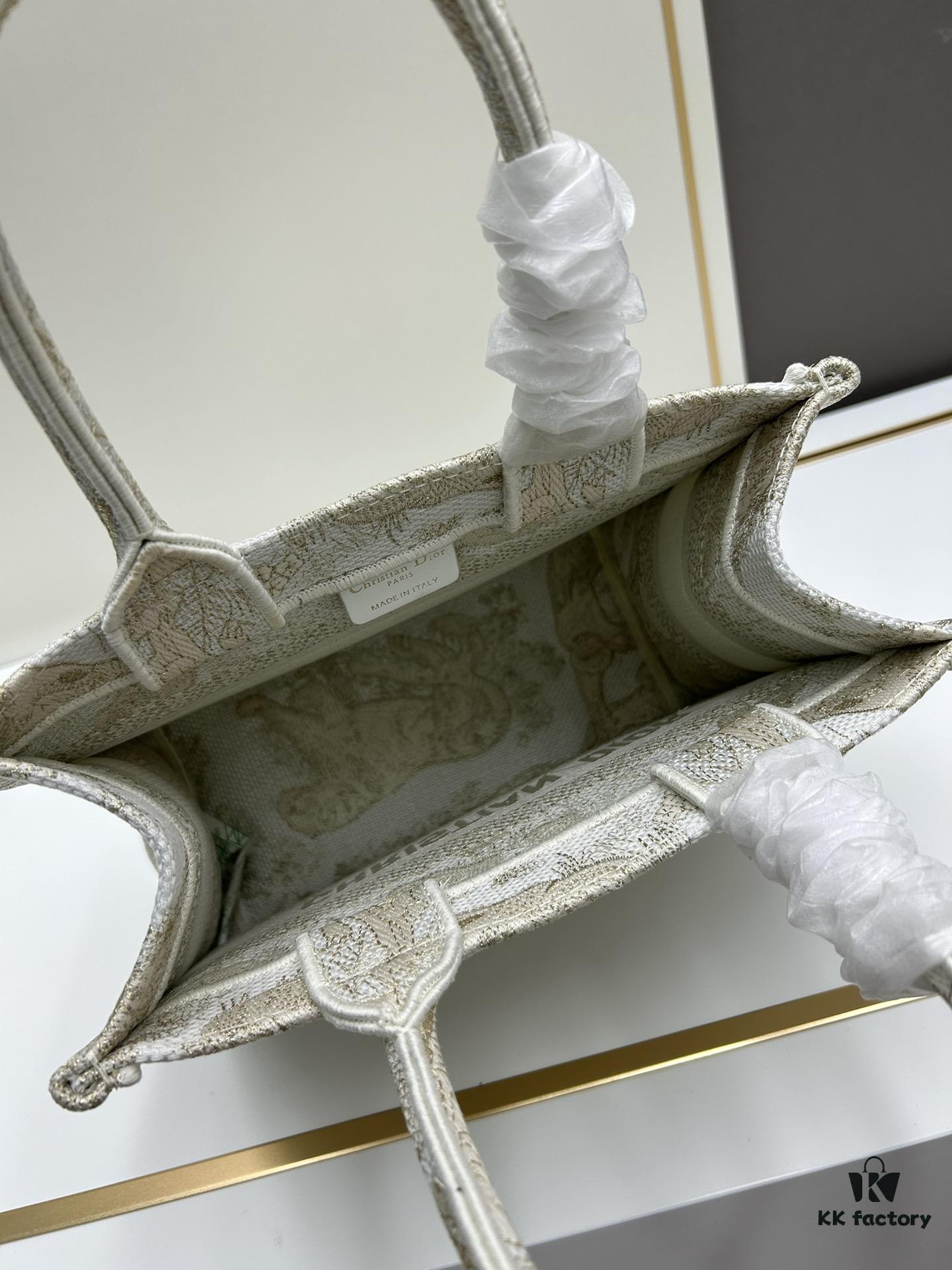 Book Tote Bag with Embroidered Small Size 26.5cm