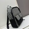 Dior 8 Backpack in Beige and Black Oblique Print