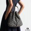 Full Leather Blue Cloth Dior Nolita Handbag from the 2024 Autumn Ready-to-Wear Collection