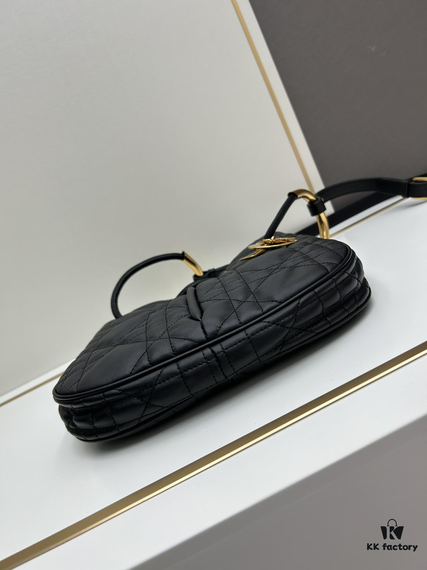 Full Leather Blue Cloth Dior Nolita Handbag from the 2024 Autumn Ready-to-Wear Collection