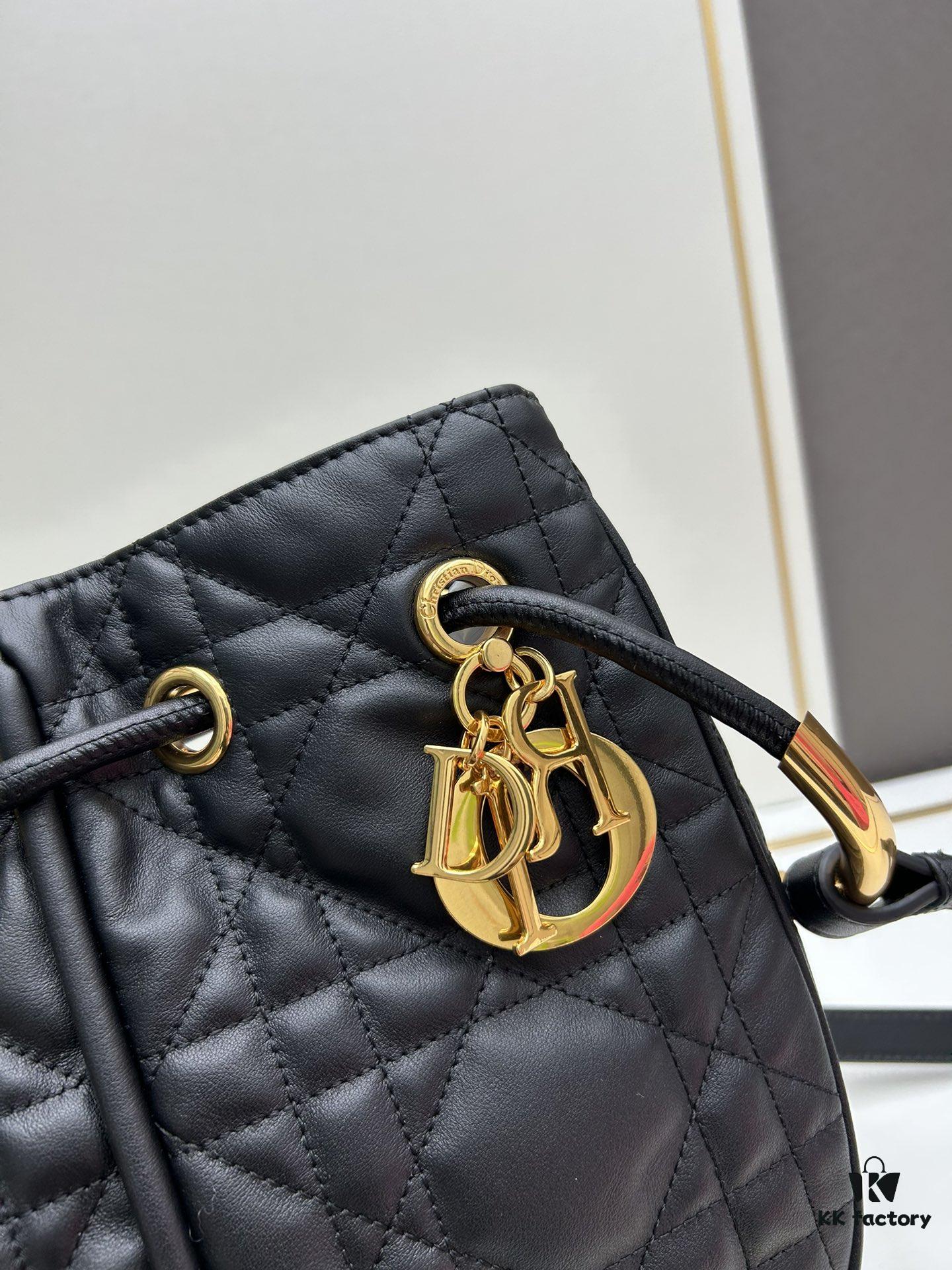 Full Leather Blue Cloth Dior Nolita Handbag from the 2024 Autumn Ready-to-Wear Collection