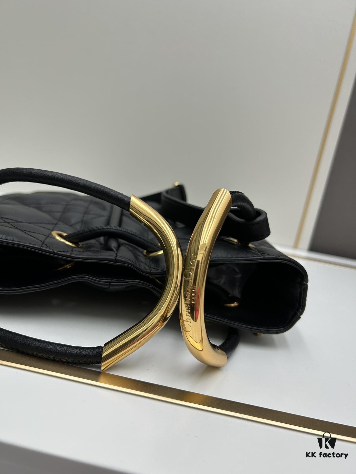 Full Leather Blue Cloth Dior Nolita Handbag from the 2024 Autumn Ready-to-Wear Collection