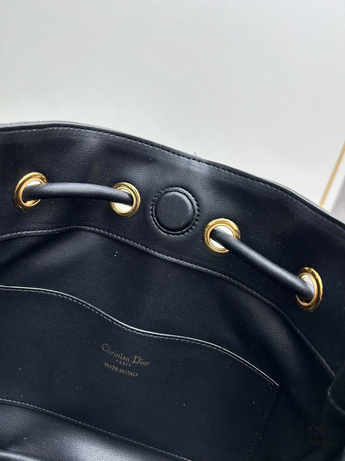 Full Leather Blue Cloth Dior Nolita Handbag from the 2024 Autumn Ready-to-Wear Collection