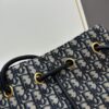 Full Leather Blue Cloth Dior Nolita Handbag from the 2024 Autumn Ready-to-Wear Collection