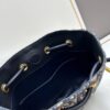Full Leather Blue Cloth Dior Nolita Handbag from the 2024 Autumn Ready-to-Wear Collection