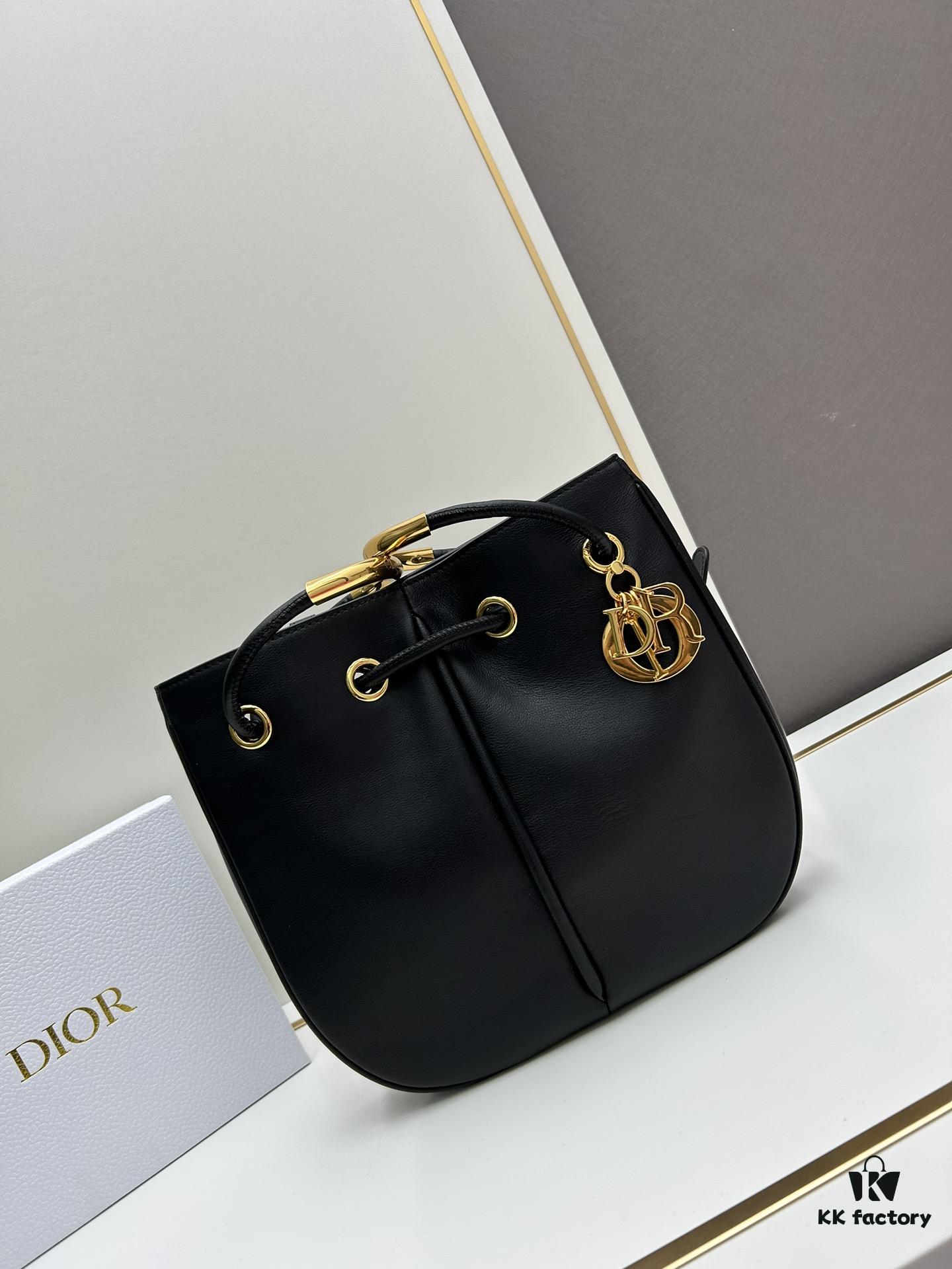 Full Leather Blue Cloth Dior Nolita Handbag from the 2024 Autumn Ready-to-Wear Collection