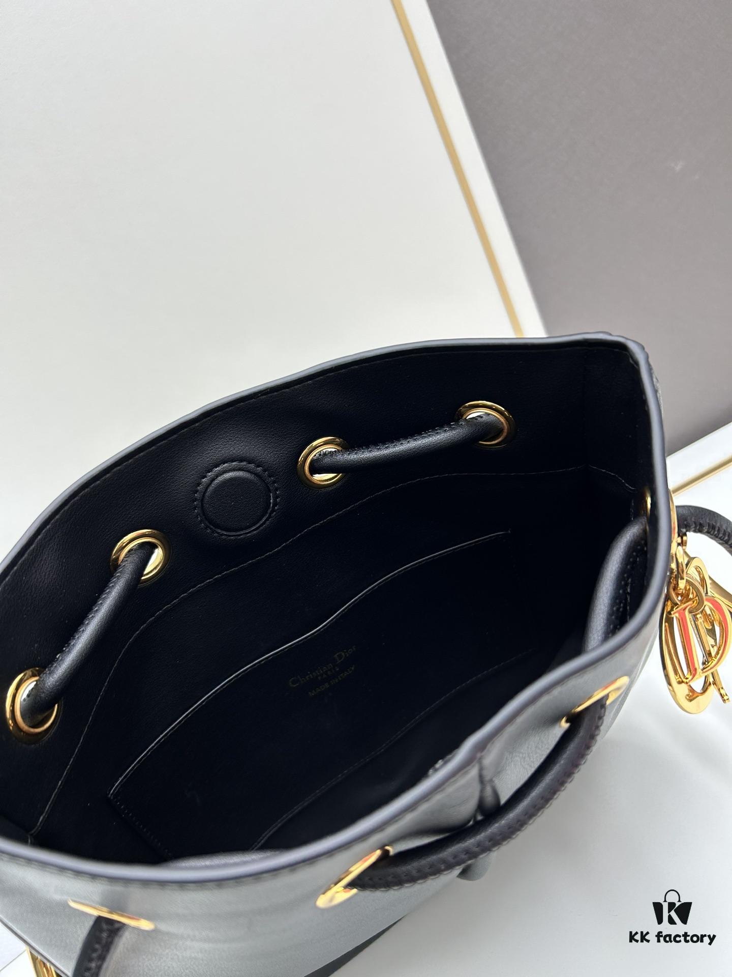 Full Leather Blue Cloth Dior Nolita Handbag from the 2024 Autumn Ready-to-Wear Collection