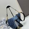 Latest Denim Style, Hot Sale   ️ ️ Large Size 【♥️Dior Saddle Monogram Thin Strap Palm Grain Series】【With Retail Box 🎁】