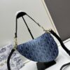 Latest Denim Style, Hot Sale   ️ ️ Large Size 【♥️Dior Saddle Monogram Thin Strap Palm Grain Series】【With Retail Box 🎁】
