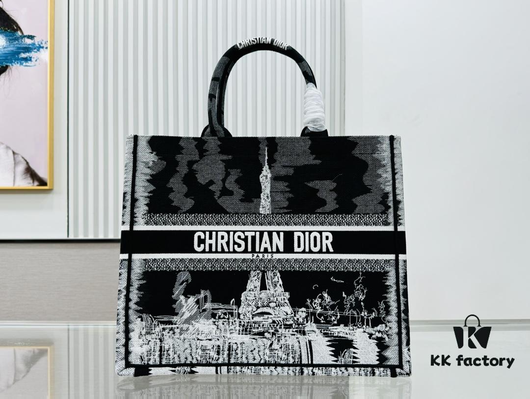 Oversized Original Order Thick Yarn Fabric Dior Book Tote