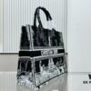 Oversized Original Order Thick Yarn Fabric Dior Book Tote
