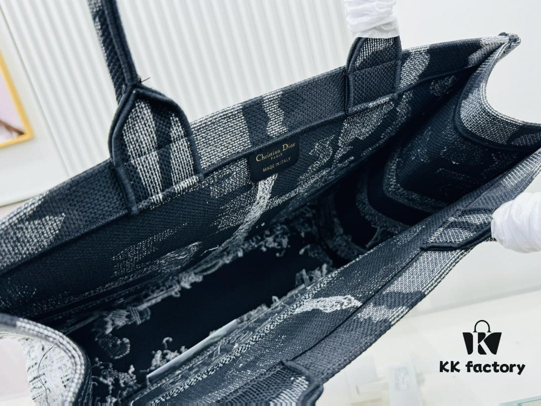 Oversized Original Order Thick Yarn Fabric Dior Book Tote