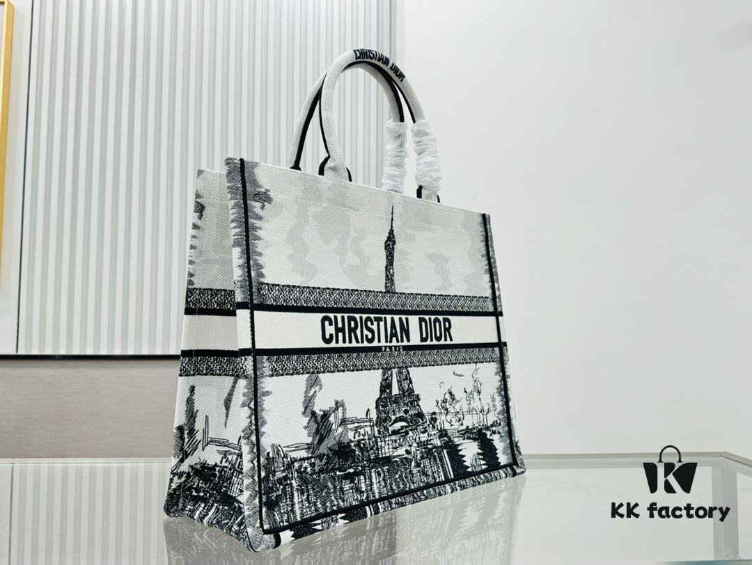 Thick Stitching, Heavy Fabric Original Order Large Size Di0r Book Tote