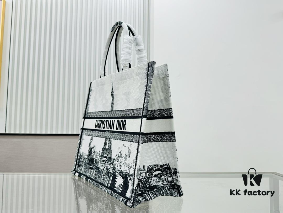 Thick Stitching, Heavy Fabric Original Order Large Size Di0r Book Tote