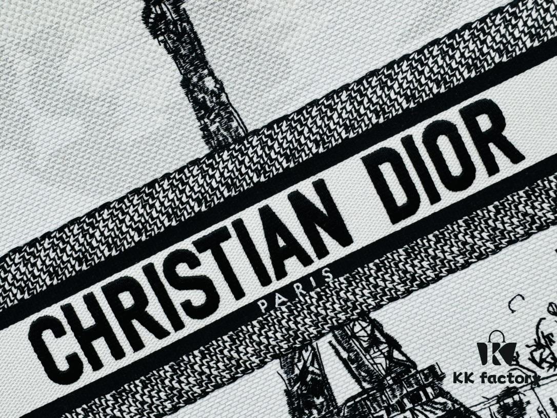 Thick Stitching, Heavy Fabric Original Order Large Size Di0r Book Tote