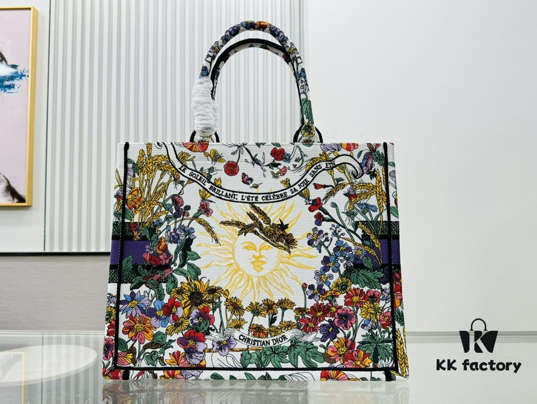 Oversized Original Order Thick Yarn Fabric Dior Book Tote