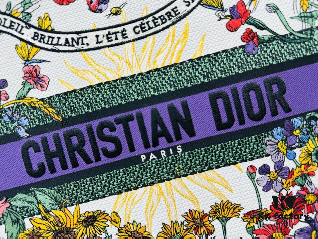 Oversized Original Order Thick Yarn Fabric Dior Book Tote