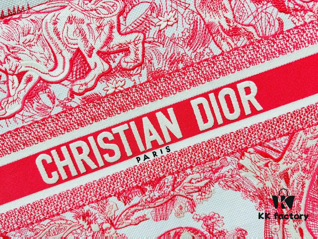 Thick Canvas Original Order Large Size Di0r Book Tote