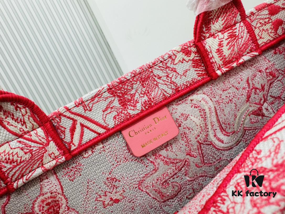 Thick Canvas Original Order Large Size Di0r Book Tote