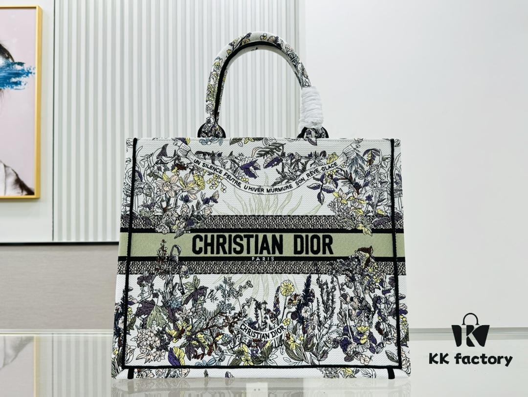 Vintage Style Oversized Di0r Book Tote Bag – Thick Fabric Original Order