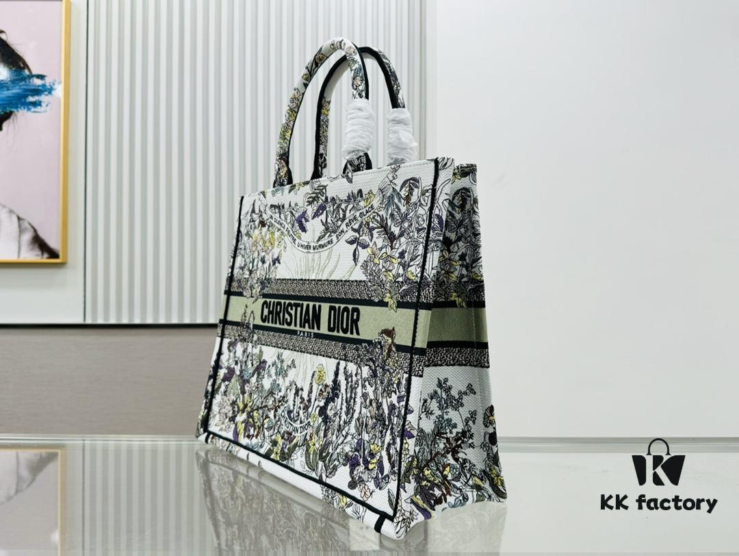 Vintage-style Oversized Dior Book Tote in Thick, Heavyweight Fabric – Original Surplus Stock