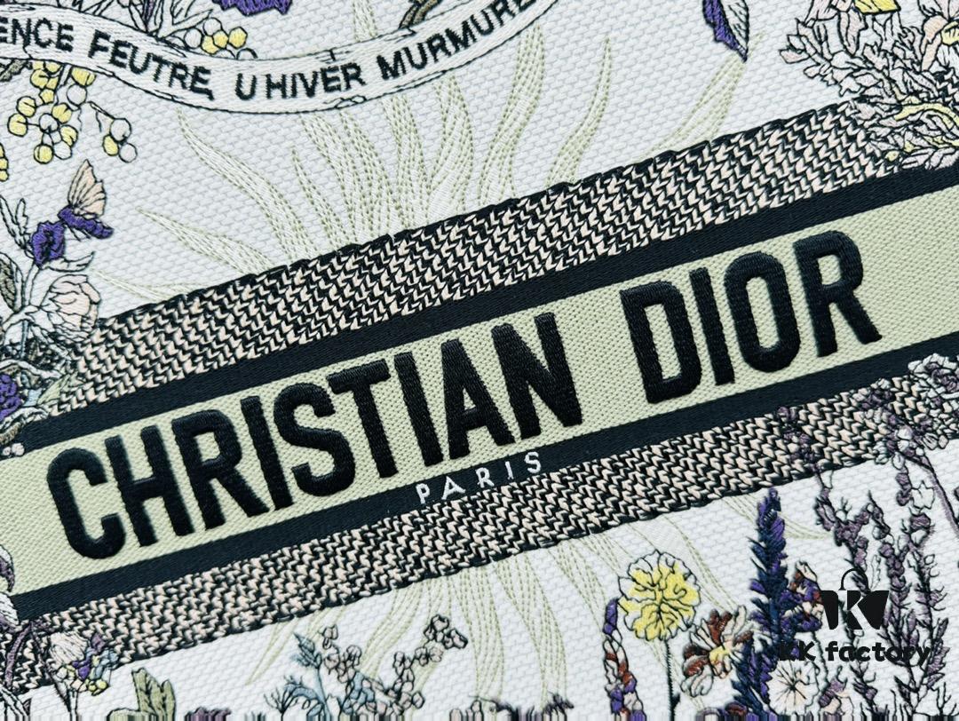 Vintage-style Oversized Dior Book Tote in Thick, Heavyweight Fabric – Original Surplus Stock