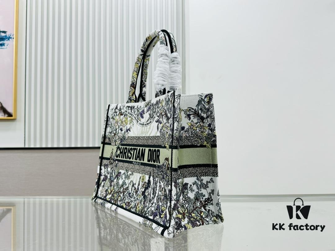 Medium 'Dior Book Tote' Original Order, Thick Yarn Fabric