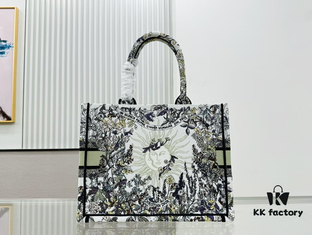 Medium 'Dior Book Tote' Original Order, Thick Yarn Fabric