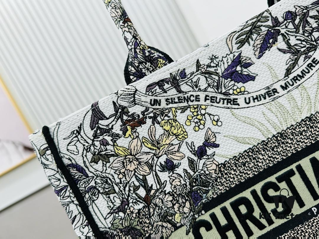 Medium 'Dior Book Tote' Original Order, Thick Yarn Fabric