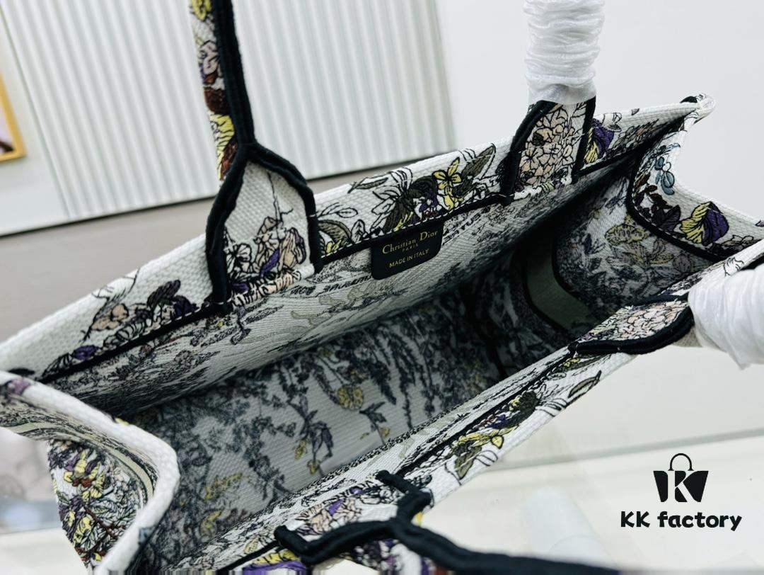 Medium 'Dior Book Tote' Original Order, Thick Yarn Fabric