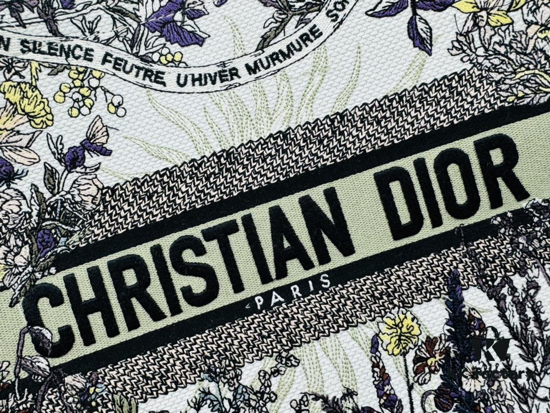 Medium 'Dior Book Tote' Original Order, Thick Yarn Fabric