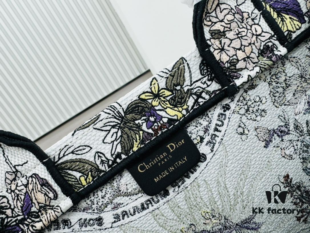 Medium 'Dior Book Tote' Original Order, Thick Yarn Fabric