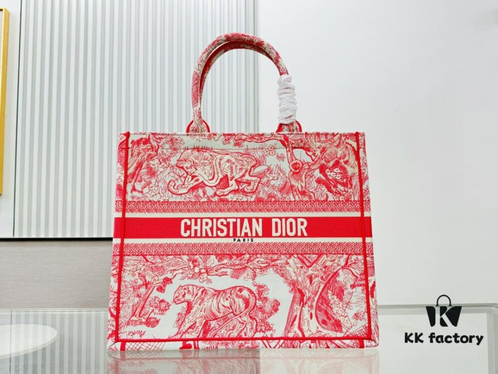 Thick Canvas Original Order Large Size Di0r Book Tote