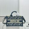 Dior Book Tote24 New Arrival Mini Size with Floral Blue Pattern
