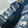 Dior Book Tote24 New Arrival Mini Size with Floral Blue Pattern