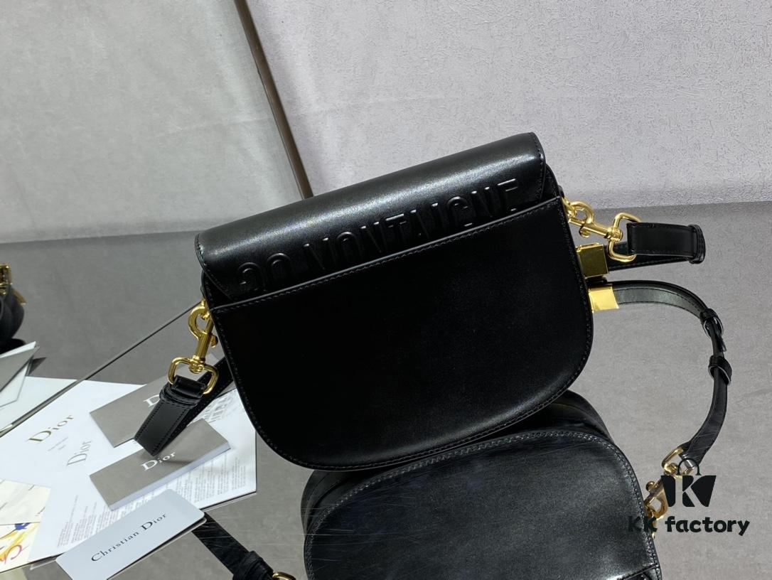 Medium DIOR BOBBY Handbag in Black Smooth Calfskin Leather