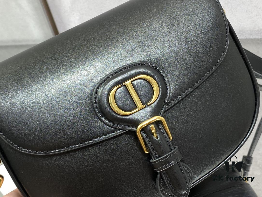 Medium DIOR BOBBY Handbag in Black Smooth Calfskin Leather