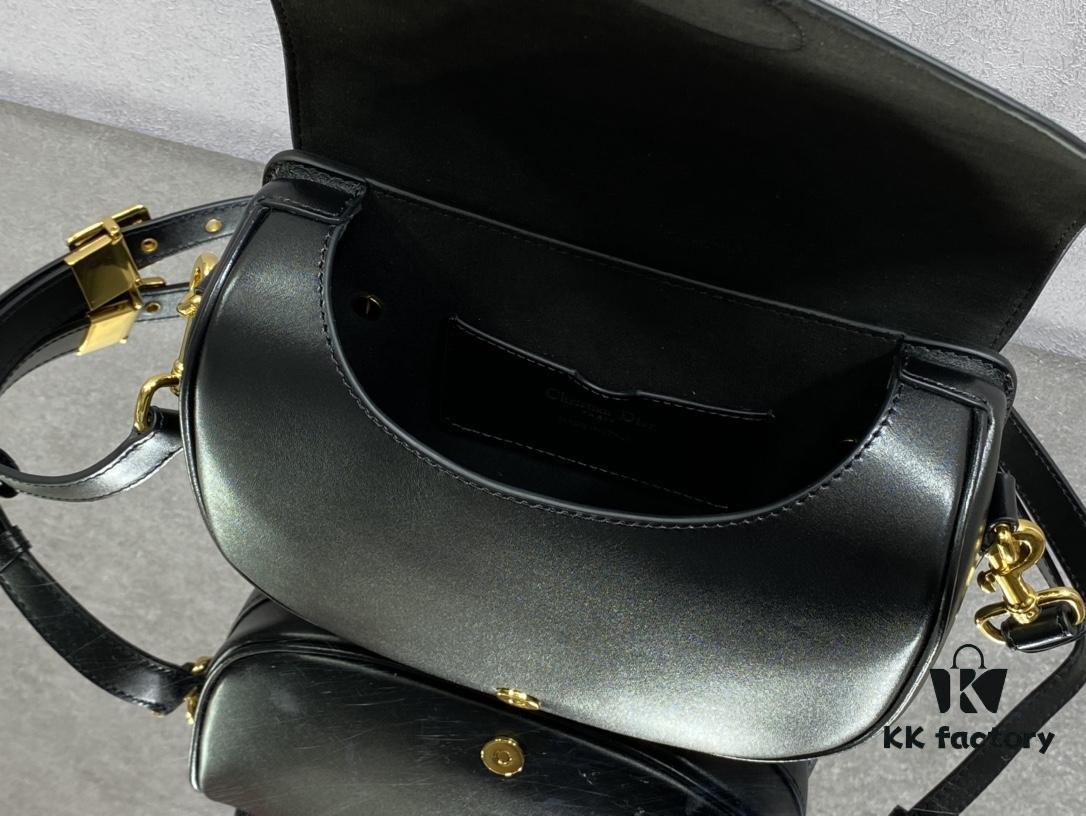 Medium DIOR BOBBY Handbag in Black Smooth Calfskin Leather