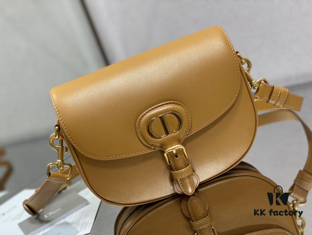 Medium Dior Bobby Handbag in Caramel Smooth Calfskin