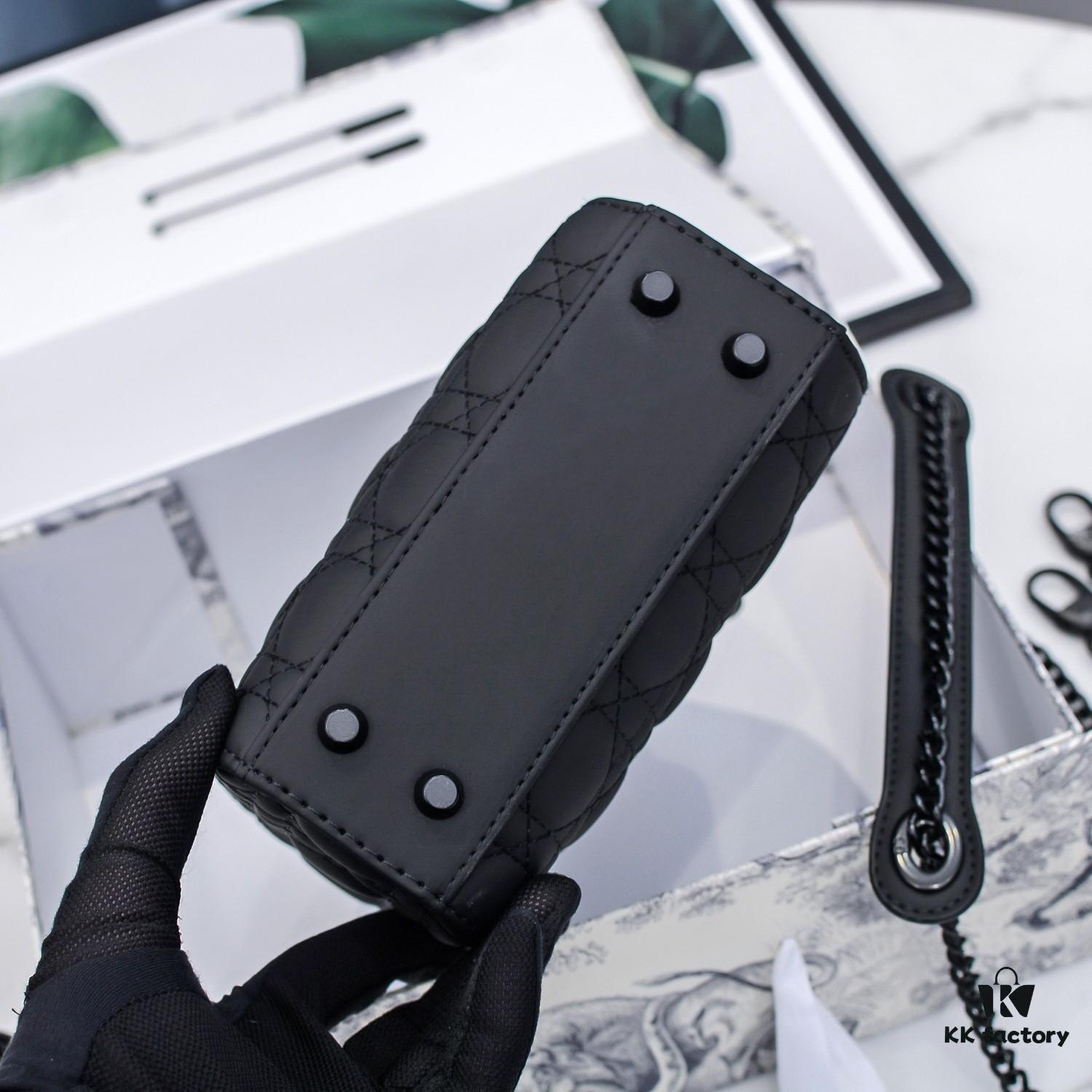 Lady Dior Quilted Matte Calfskin Flap Handbag