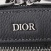 Authentic Dior Crossbody Bag 1SFPO206 (Gray Leather with Silkscreen Logo) - Italian Craftsmanship