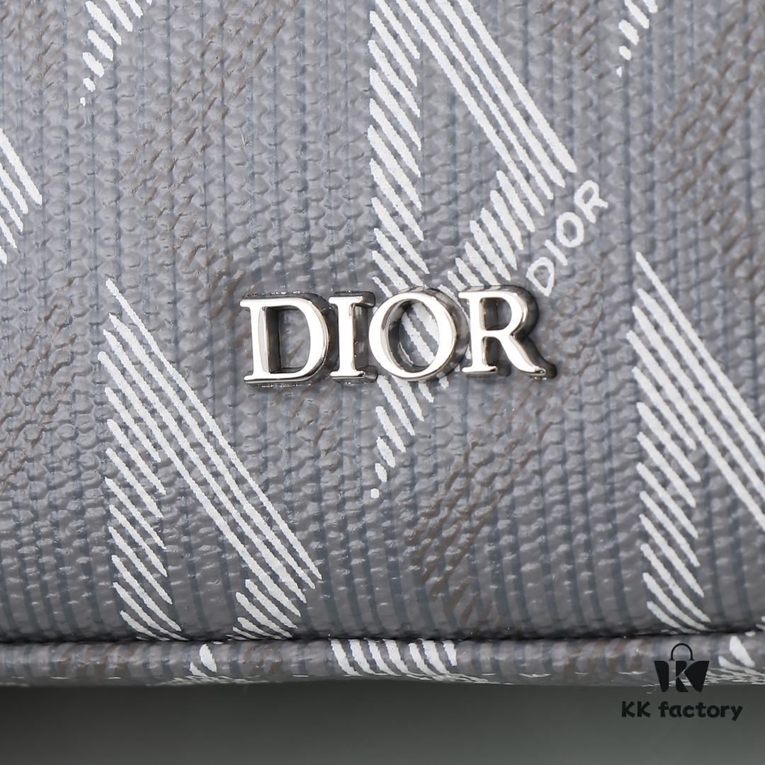 Gray Oblique Galaxy Printed Calfskin Leather Bag - Model: 1ESPO206