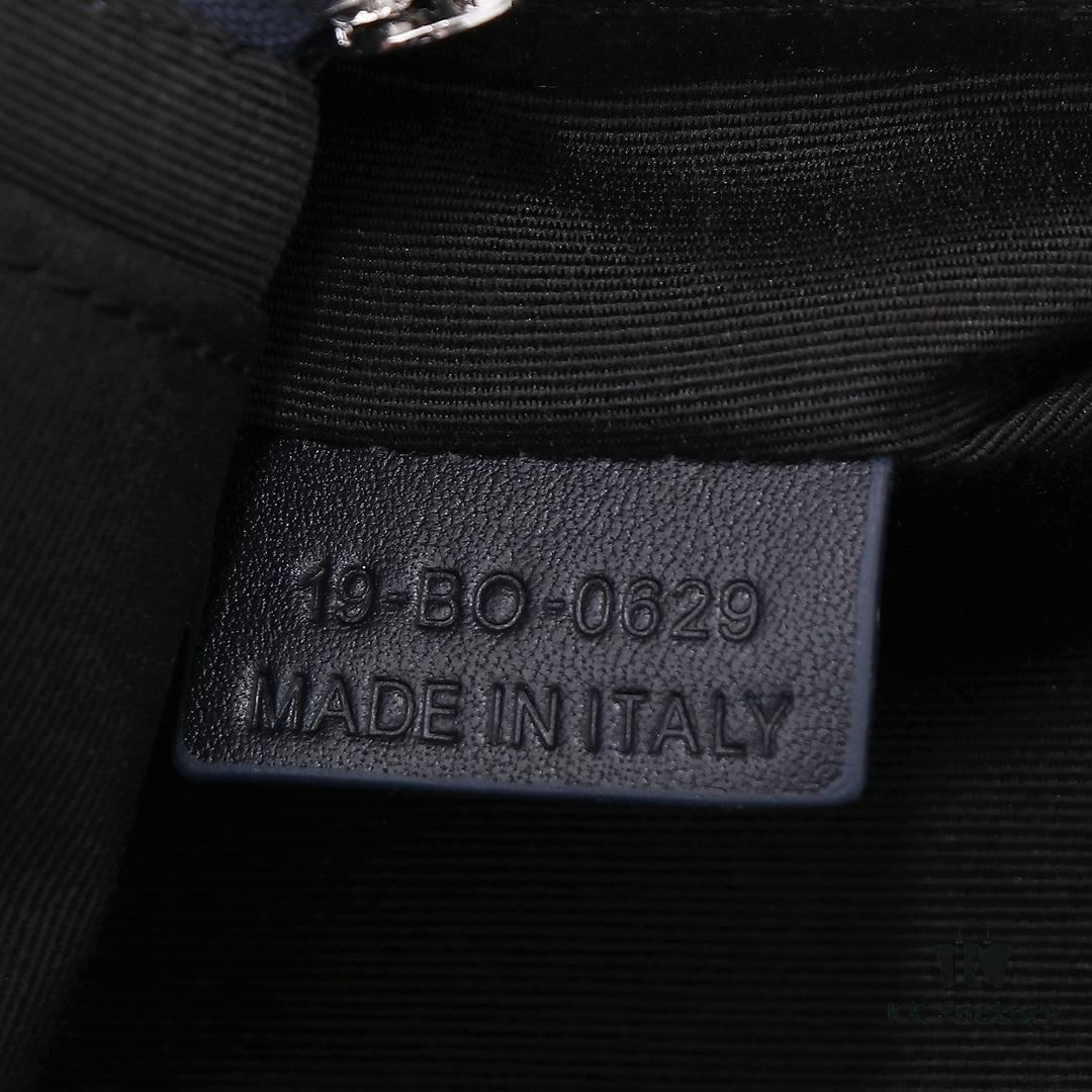 Safari Messenger Bag in Dior Blue CD Diamond Canvas