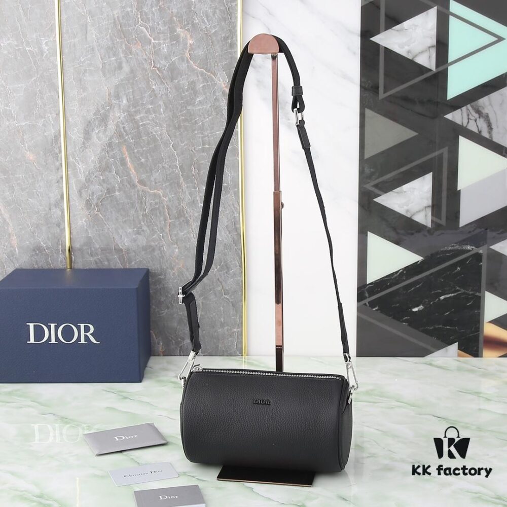 Dior ROLLER DIOR OBLIQUE Men's Shoulder and Crossbody Bag / Cylindrical Bag [Includes Original Retail Box]
