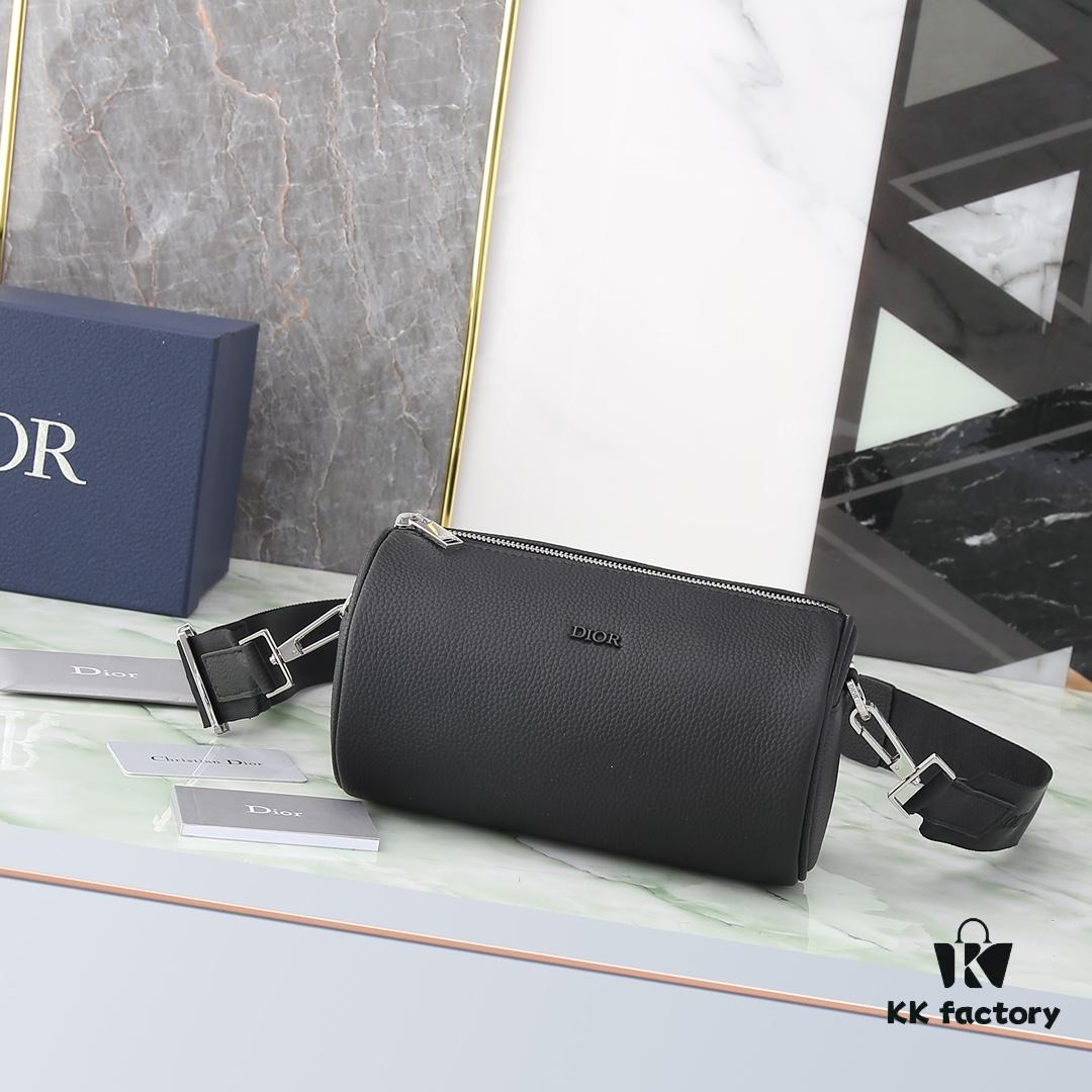 Dior ROLLER DIOR OBLIQUE Men's Shoulder and Crossbody Bag / Cylindrical Bag [Includes Original Retail Box]