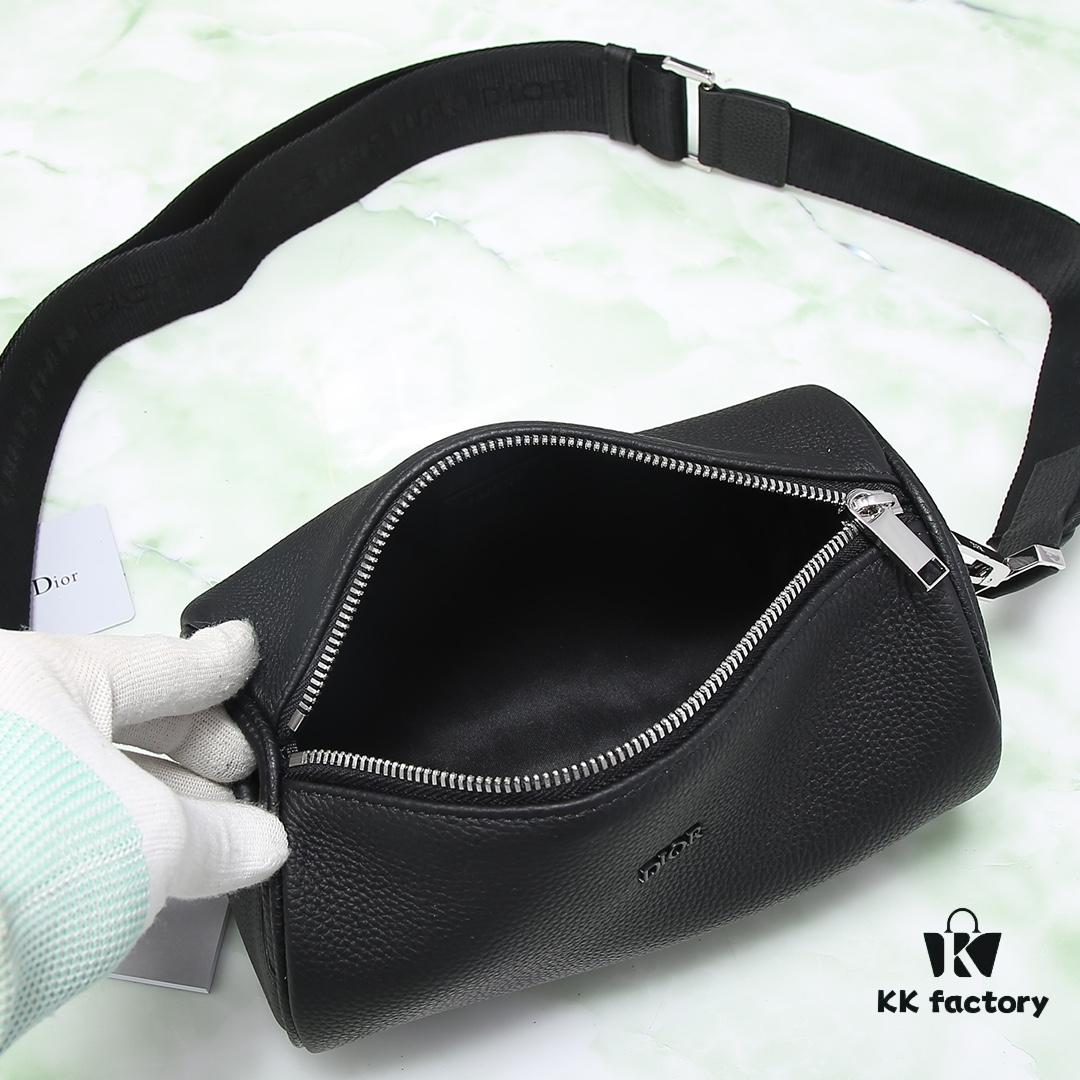 Dior ROLLER DIOR OBLIQUE Men's Shoulder and Crossbody Bag / Cylindrical Bag [Includes Original Retail Box]