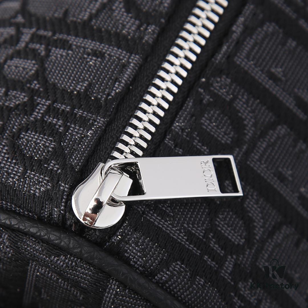 Dior ROLLER DIOR OBLIQUE Men's Shoulder and Crossbody Bag / Cylindrical Bag [With Original Retail Box]