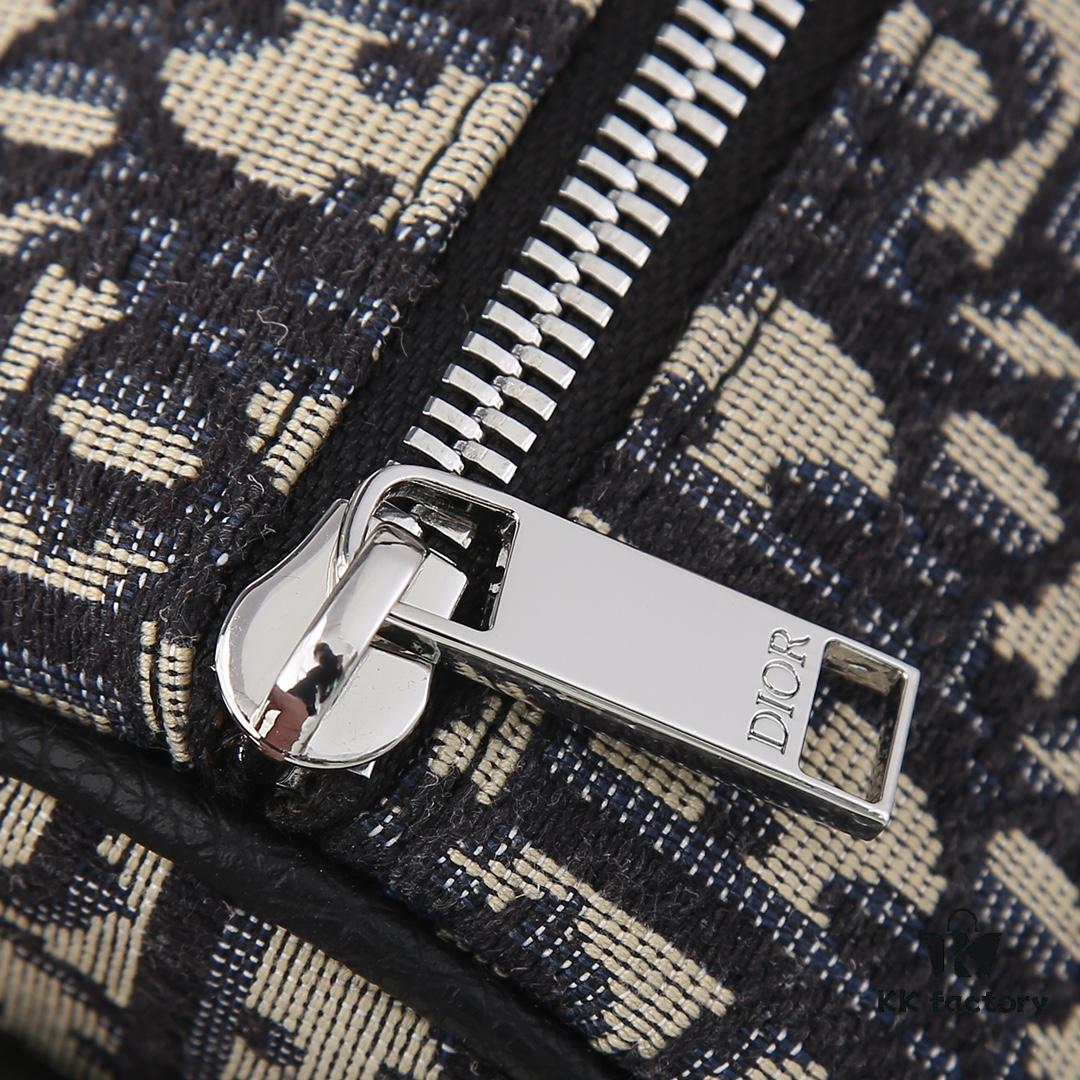 Dior ROLLER DIOR OBLIQUE Men's Shoulder and Crossbody Bag / Cylindrical Bag [Includes Original Retail Box]