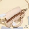 Beige Lambskin Cannage Lady D-Joy Bag