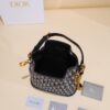 Medium Cest Dior Handbag in Blue Oblique Canvas
